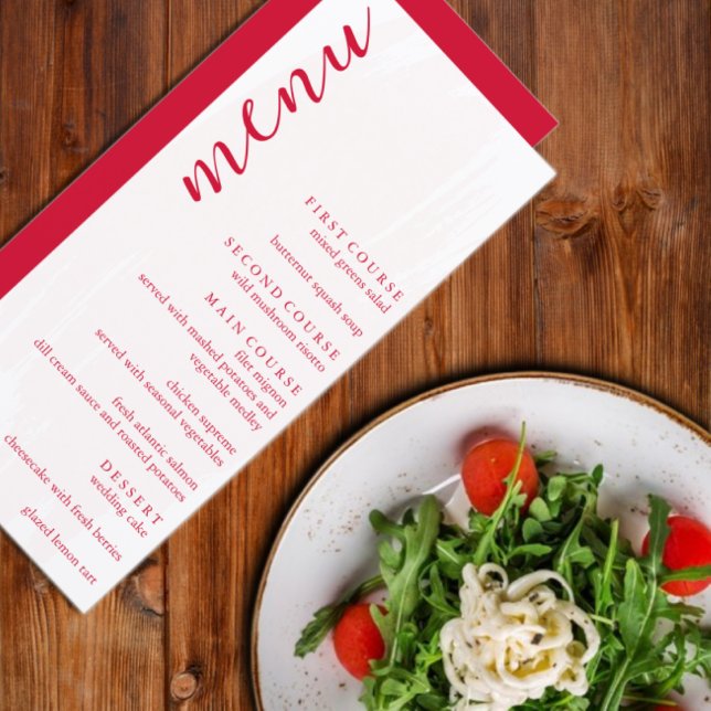 Menu Casamento Cereja Vermelho (Criador carregado)