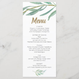 Menu Casamento - Chá de panela Menu Verde Russo