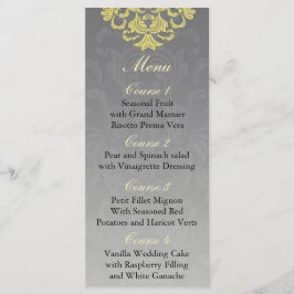 menu Casamento "cinzas amarelas"