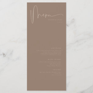 Menu Casamento Clássico Minimalista Moderno