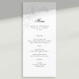 Menu Casamento Clássico Moderno com Orquídea Embriagada