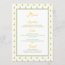 Menu Casamento com Lemon Botânico de Citrus Summer Gard