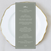 Casamento com Monograma em Verde Sage em Moldura P
