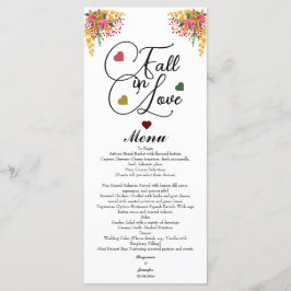 Menu Casamento com Roteiro de Enamoramento