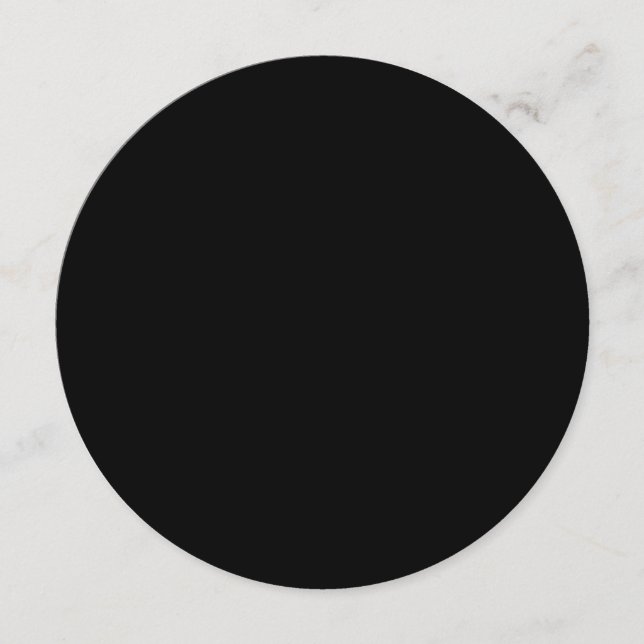 Menu Casamento com Vazio de Matte em Círculo de 5,25",  (Frente)