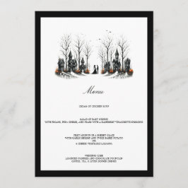 Menu Casamento da Aldeia de Halloween