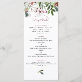 Menu Casamento da Estação de Natal