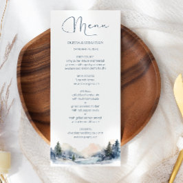 Menu Casamento da Floresta de Inverno da Rússia Woodlan