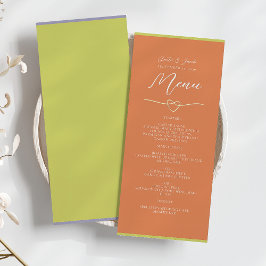 Menu Casamento da Laranja Verde Cítrica