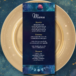 Menu casamento da meia-noite celestial