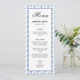 Menu Casamento das Campainhas Azuis