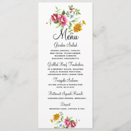 Menu Casamento das Flores da Bela primavera
