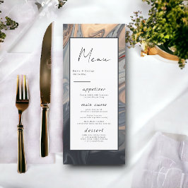 Menu Casamento de Abstrato artístico boêmico mínimo mod