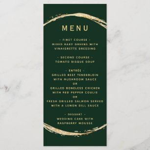 Menu Casamento de Ampersand no Círculo Dourado Russo Ve