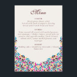Menu Casamento de Borda com Estilo Floral de Marfim, Lu<br><div class="desc">Um belo convite para comemorar ocasiões especiais e festivais vem com o digital e o convite eletrônico, de acordo com o seu pedido. Gostaríamos de replicar nossas designs para fazer vários produtos como placas rsvp, envelopes de etiquetas e muito mais. A personalização está disponível para pronta para impressão, mediante solicitação,...</div>