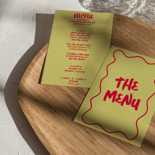 Menu Casamento De Brancos Brancos Com Letras Coloridas