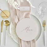 Menu Casamento de Caligrafia Moderna e Elegante em Ivor<br><div class="desc">Projetado para coordenar com a Coleção de Convite Caseiro "ETHEREAL". Os outros números de tabela na coleção são vendidos separadamente. Veja o link de coleção nesta página para ver todos os itens correspondentes neste belo design ou veja a coleção aqui: https://bit.ly/2W3Hg9Z</div>