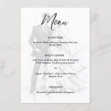 Casamento de Casal de Esboço de Carvão de Moda Mod