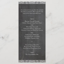 Menu Casamento de Chalkboard Posh