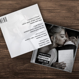 Menu Casamento de Cobrir de álbum de CDs de música