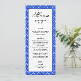 Menu Casamento de Crocuses Azuis