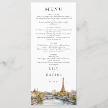 Casamento de Destino em Paris França em Aquarela