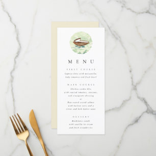 Menu Casamento de Embarcação de Madeira em Madeira