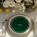 Menu Casamento de Escrita Manual Retro Verde com Desenh<br><div class="desc">A forma redonda, aliada à delicada inscrição manuscrita verde, cria um sentimento de charme e calor de safra. A design retro-inspirada evoca nostalgia, trazendo um senso de tradição para sua celebração. Perfeito para dar o tom de um casamento refinado e íntimo, este menu não é apenas um detalhe funcional —...</div>