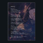 Menu Casamento de Fantasia de Roxo Floral de Boho Escur<br><div class="desc">Elegante Dark Boho Floral Purple Fantasy Menu de Casamento #pampasgramínea #jungleWed#junglerequest #coralWeddingmenu #desertcasamento #lasvegascasamento #terracottacasamento #pampame #pampaswedingmenu #pampas #terracotta #coral #peach #naturalcasamento #driedpampas #wabisabicasamento #naturecasamento</div>