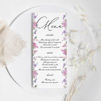 Casamento de Flores de Aquarela Lilac