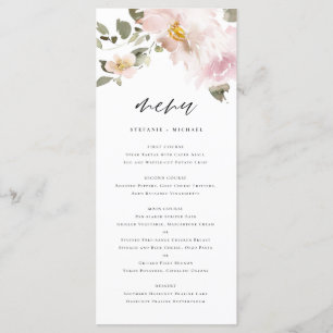 Menu Casamento de Flores de Cobra Aquática Feminina