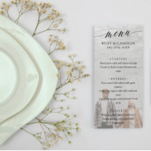 Casamento de Fotos Elegante de Caligrafia Delicada