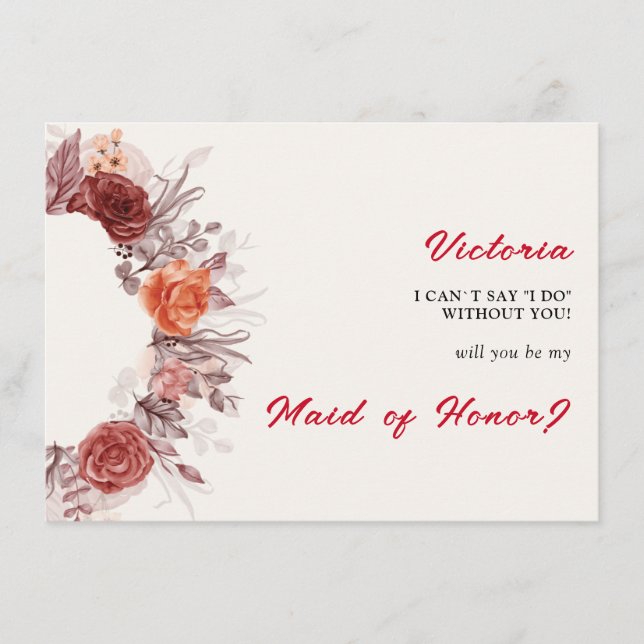 Menu Casamento de Grass de Pampas Florais Boho Rosa (Frente)