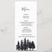 Casamento de Inverno com Pinheiros Preto e Branco