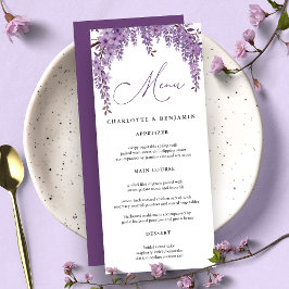 Menu Casamento de Jardins Florais Arch Wisteria Branch