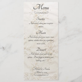 Menu Casamento de Locais Bordados