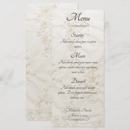 Menu Casamento de Locais Bordados