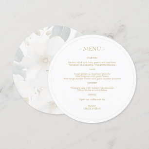 Menu Casamento de Molho de Sonho Floral