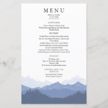 Menu Casamento de Montanha Azul-Cria