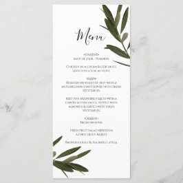 Menu Casamento de Oliveira Greenery