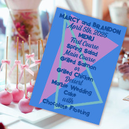 Menu Casamento de Ondas Nova Azul com 80 Pastéis