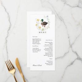 Menu Casamento de Pato-real com Flor Silvestre