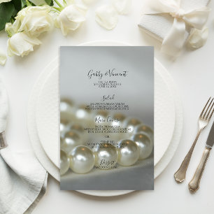 Menu Casamento de Pérolas Brancas