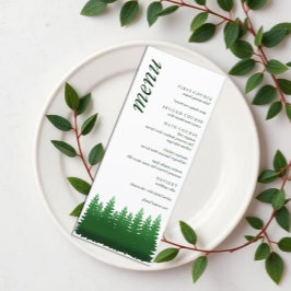 Menu Casamento de Pinheiros de Madeira