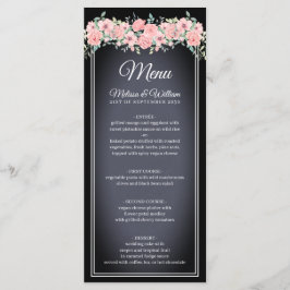 Menu Casamento de quadro negro