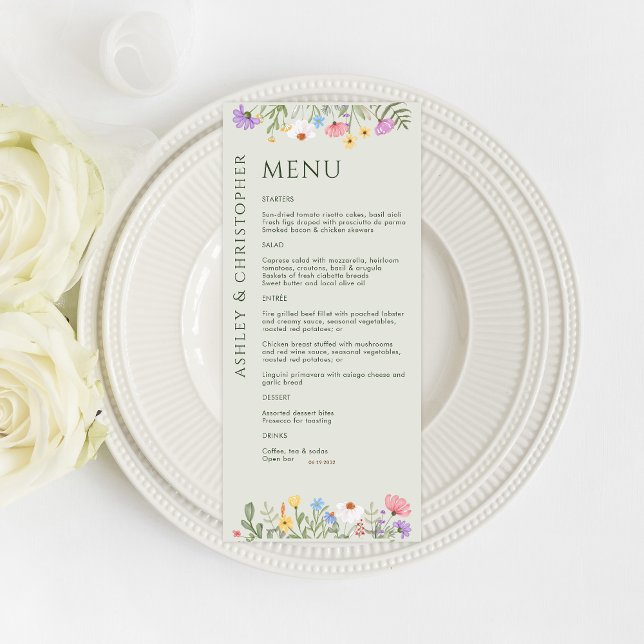 Menu Casamento de Sage Moles de Flor Selvagem Russo Mod (Criador carregado)