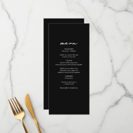 Menu Casamento de Script de Assinatura de Caligrafia Pr