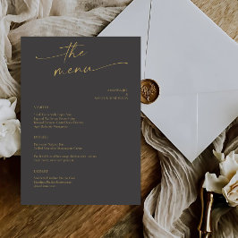 Menu Casamento de Script de Caligrafia Moderna BLAIRE