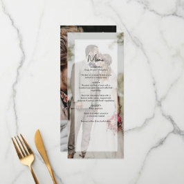 Menu Casamento de Script de Sobreposição de Foto Elegan