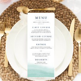 Menu Casamento de Seaglass Tides